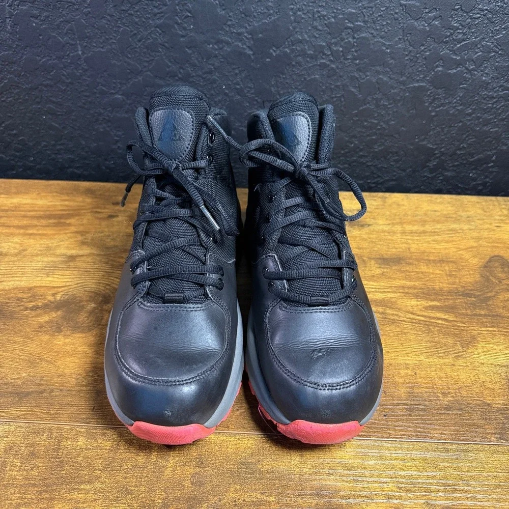 Nike ACG Manoa 859412-006 Black Leather Mesh Hiking Boots Youth 7Y
